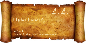 Lipka László névjegykártya